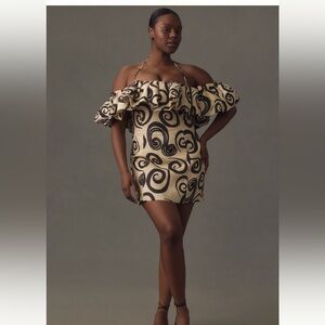 NWT Anthropologie The Wolf Gang Mirador Linen Mini Dress Sz XL